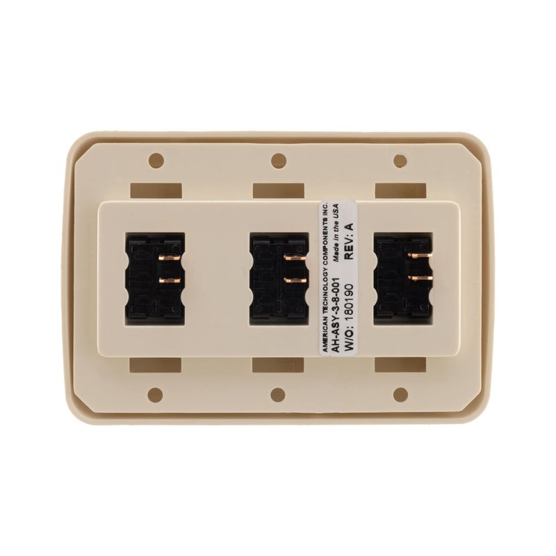 American Technology Components Triple SPST On-Off Switch with Bezel, 12-Volt, for RV, Trailer, Camper (Almond) - Image 5